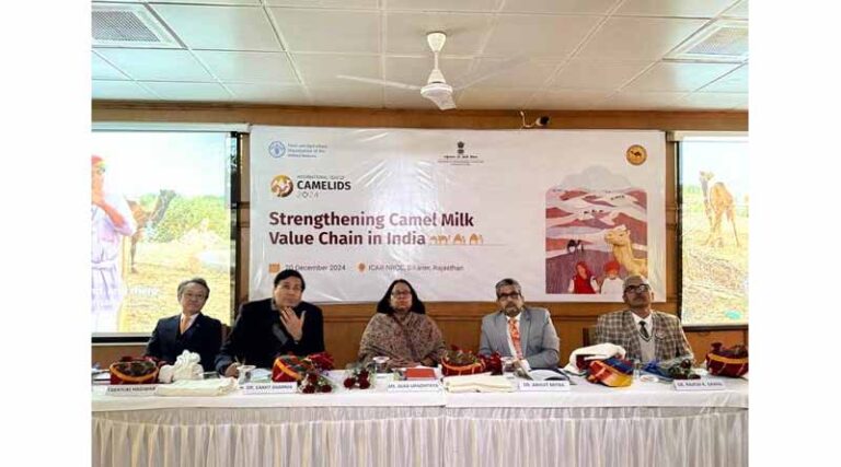 Stakeholder Workshop on ‘Strengthening Camel Milk Value Chain in India’ Organized in Bikaner as part of International Year of Camelids