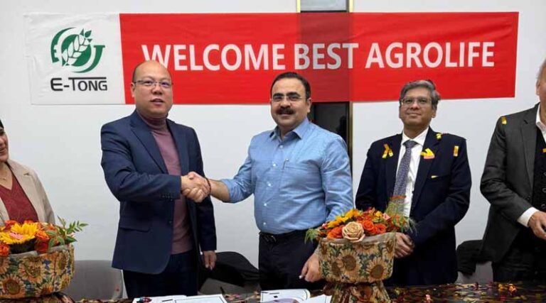 Best Agrolife Signs MoU with Shanghai E-Tong Chemical Co. Ltd. For Strategic Collaboration