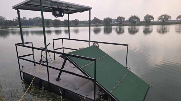 ICRISAT Secures Its First Industrial Design Grant For Its Solar-powered Water Hyacinth Harvester