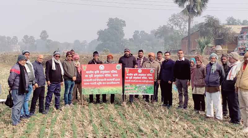 ICAR-RCER, Patna organizes Field Day on Rice Fallow Management & Farmer-Scientist Interaction