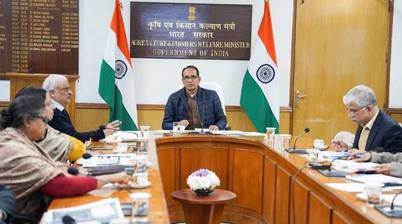 Union Agriculture Minister Mr. Shivaraj Singh Chouhan Holds Review Meeting On Agri Issues