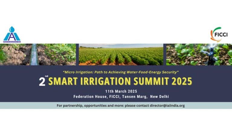 2nd SMART Irrigation Summit 2025 to Focus on Micro Irrigation for Water-Food-Energy Security