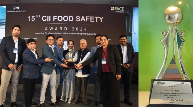 Cargill Recognized for Outstanding Performance and Strong Commitment in Food Safety at CII Food Safety Awards 2024