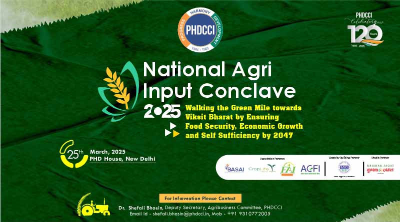 National Agri Input Conclave 2025 to Discuss India’s Path to Agricultural Self-Sufficiency