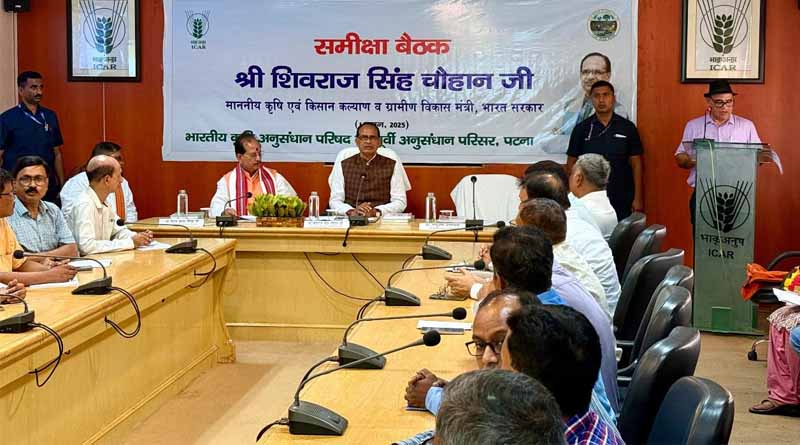 Union Agriculture Minister Visits ICAR-RCER Patna, Emphasizes Farmer-Centric Research for Viksit Bharat