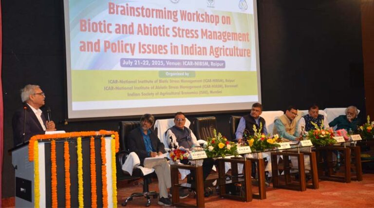 ICAR-NIBSM Hosts National Brainstorming Session on Biotic and Abiotic Stress Management in Indian Agriculture