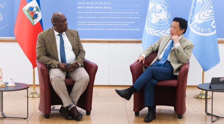 Bilateral meeting with H.E. Vernet Joseph, Minister for Agriculture, Natural Resources and Rural Development of Haiti