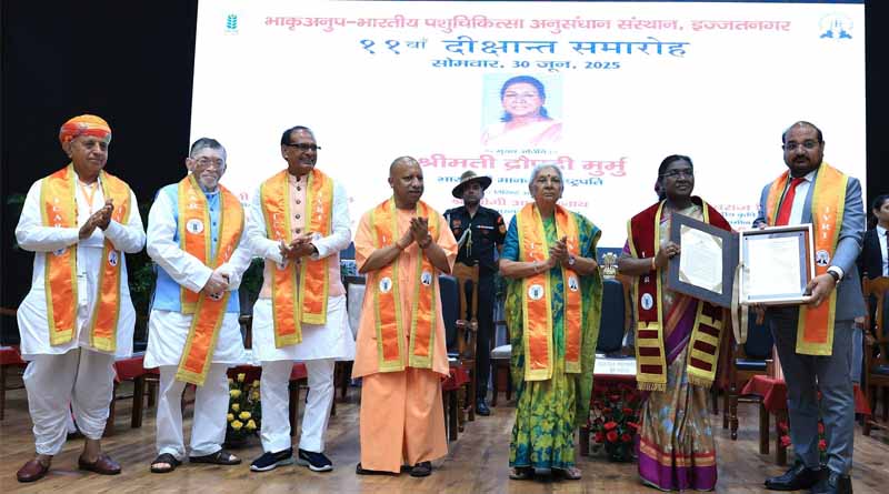 President Murmu Confers Honoris Causa on Dr. Mangi Lal Jat at ICAR-IVRI Convocation