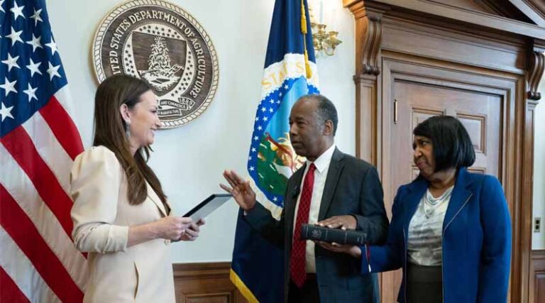 Dr. Benjamin S. Carson, Sr., M.D., Sworn in as National Nutrition Advisor at U.S. Department of Agriculture