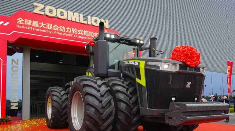 China Unveils 1,200-Horsepower Zoomlion DX7004: The World’s Most Powerful Hybrid Wheeled Tractor