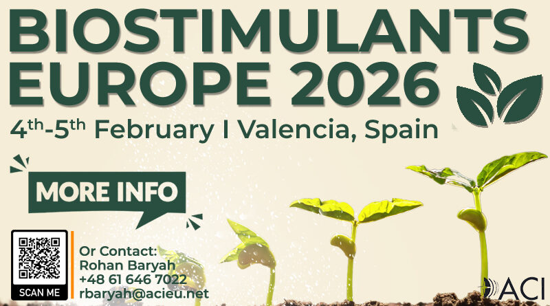Biostimulants Europe 2026 - ACI to Convene in Valencia, Spain