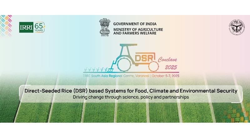 DSR Conclave 2025 to convene leaders on climate-smart rice systems in Varanasi
