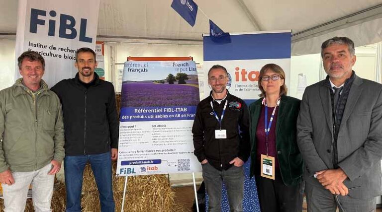 FiBL and ITAB presenting the French input list at Tech&Bio