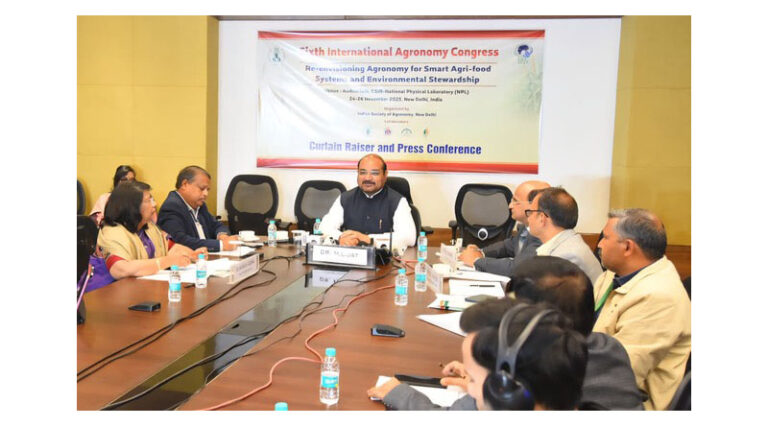 6th International Agronomy Congress 2025 To Be Held at New Delhi From 23–25 November
