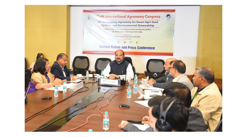 6th International Agronomy Congress 2025 To Be Held at New Delhi From 23–25 November