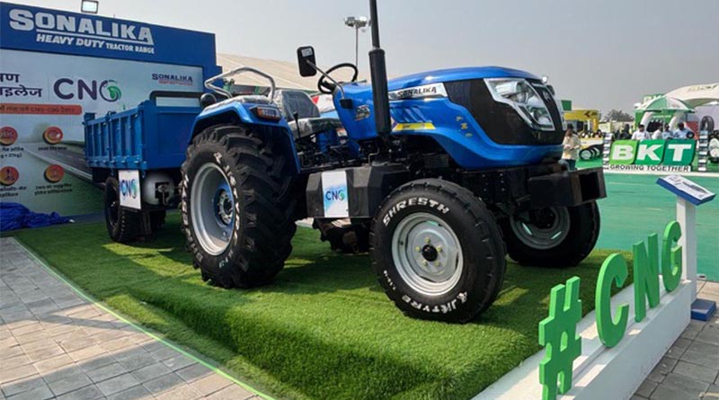 Sonalika Showcases CNG/CBG Tractor at Agrovision 2025