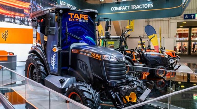 TAFE Launches Hybrid Tractor EVX75 at Agritechnica 2025