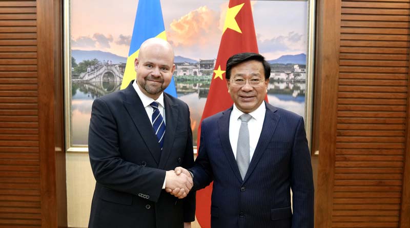 Minister Han Jun Meets with Minister for Rural Affairs of Sweden