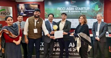 Hyderabad-Based Startup SRIBIO Aesthetics Receives ‘Best Startup in Agri Biologicals’ Award at FICCI Agri Summit 2025