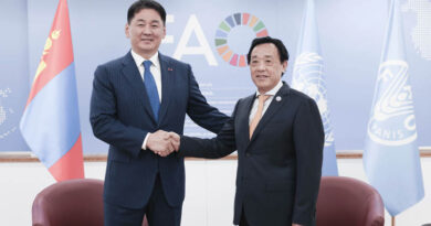 Bilateral meeting with H.E. Khurelsukh Ukhnaa, President of Mongolia