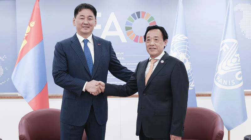 Bilateral meeting with H.E. Khurelsukh Ukhnaa, President of Mongolia