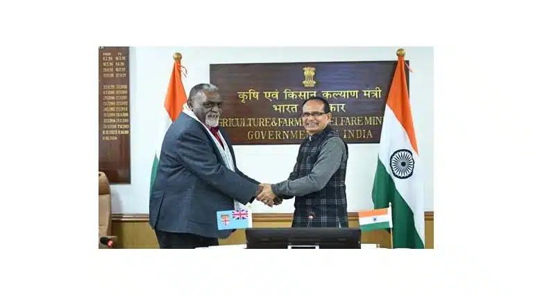 Union Agriculture Minister Holds Bilateral Meeting With Fijian Counterpart To Deepen India–fiji Cooperation In The Agriculture Sector