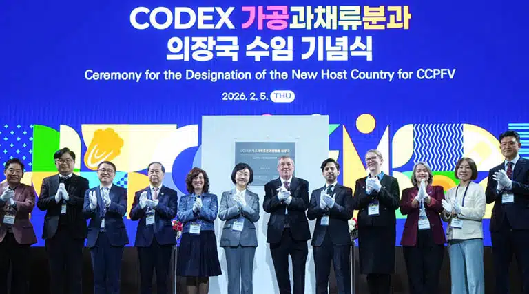 The Republic of Korea takes over as host of the Codex Committee on Processed Fruits and Vegetables