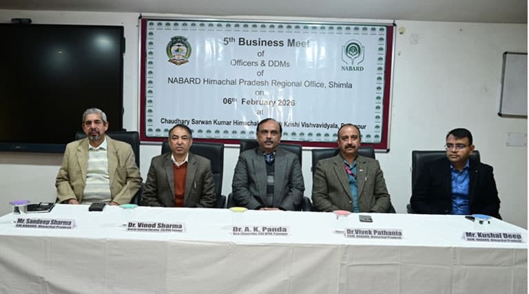 Palampur Agriversity Hosts 5th Business Meet of NABARD Officers & DDMs of Himachal