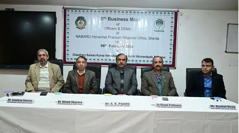 Palampur Agriversity Hosts 5th Business Meet of NABARD Officers & DDMs of Himachal