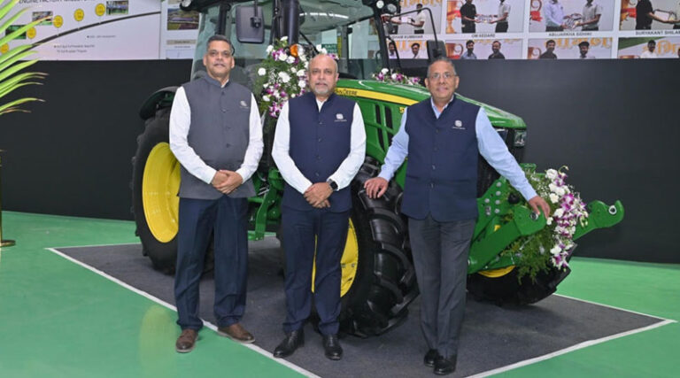 John Deere Unveils 5M Series 5130M (130 HP) Tractor at Power & Technology Show in India