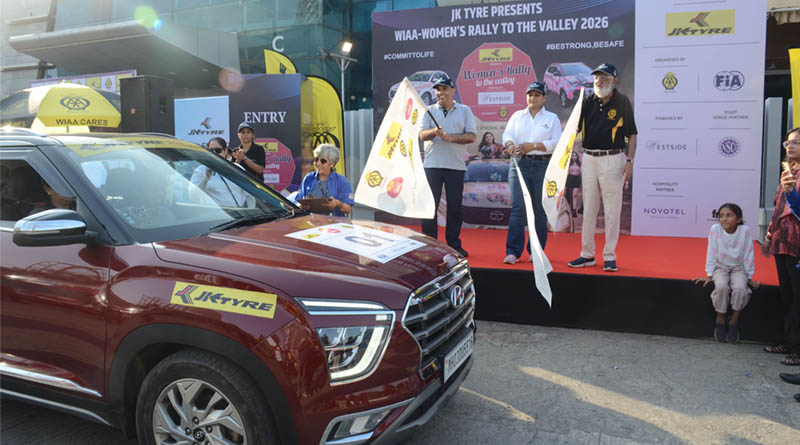 JK Tyre - WIAA Women’s Car Rally to Valley 2026 Flags Off from Mumbai with Over 200 Women Participants