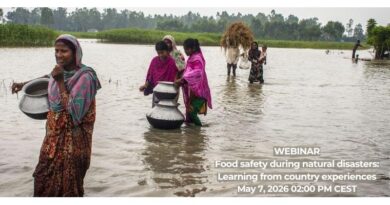 New FAO Webinar On Food Safety Management In Natural Disasters