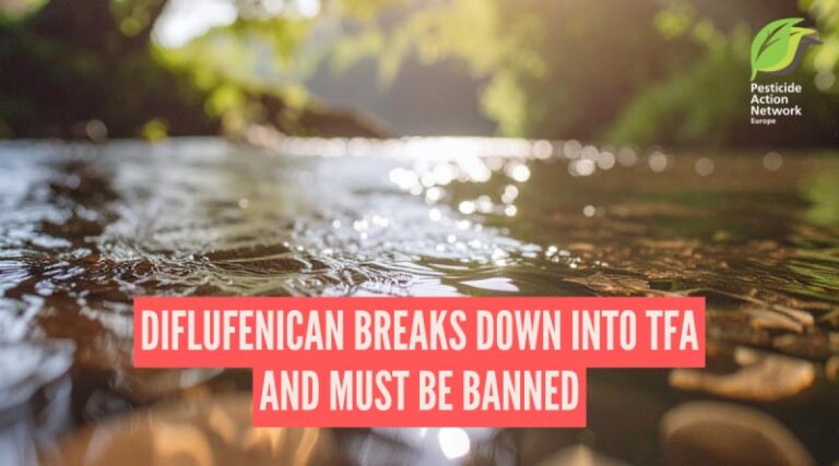 Diflufenican Breaks Down Into TFA and Must be Banned