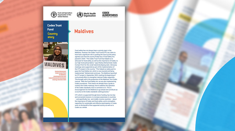 CTF / New Success Story From The Maldives Shows A Strengthened National Food Safety System