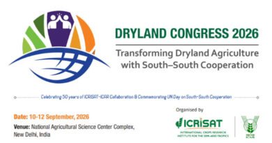 ICRISAT and ICAR Announce Dryland Congress 2026 in New Delhi, India