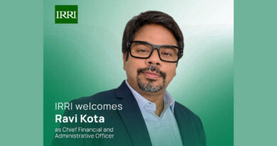 IRRI Welcomes Ravi Kota as its Chief Financial and Administrative Officer IRRI Welcomes Ravi Kota as its Chief Financial and Administrative Officer