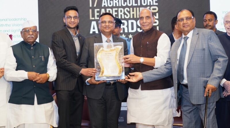 Indogulf Cropsciences MD Sanjay Aggarwal Receives Visionary Leader Award at Agriculture Leadership Awards 2026