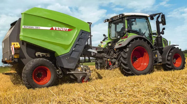 Fendt Rotana F Baler — Fixed Chamber Round Baling with Load Sensing and TIM Automation