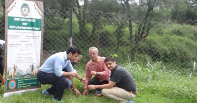 Fodder Tree Plantation Held Under AICRP on Goat Improvement at Agriversity