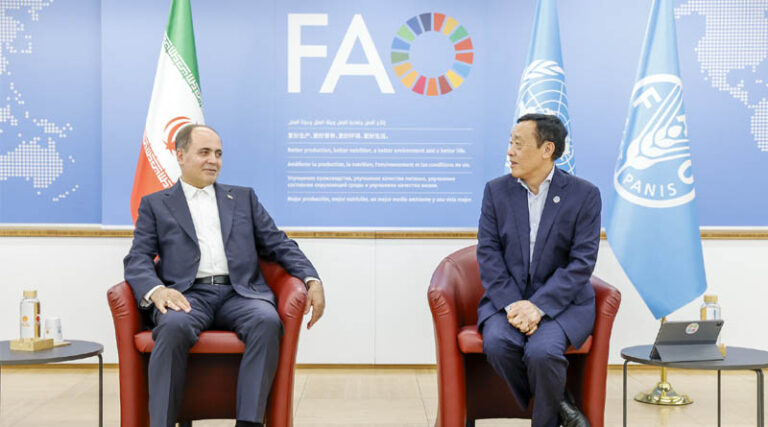 Bilateral meeting with H.E. Gholamreza Nouri Ghezeljeh, Minister for Agriculture Jahad of the Islamic Republic of Iran